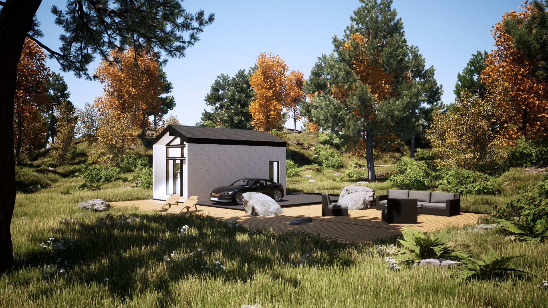 3d Render Picture of Mod Suite Exterior